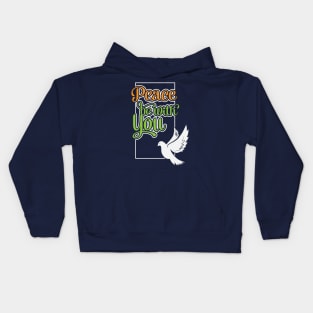 Peace Be With You Kids Hoodie